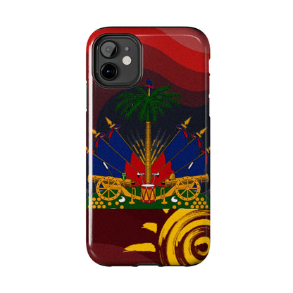 Haiti Coat of Arms Tough Phone Case — Patriotic Haitian Flag Protective Cover - DiwaKi
