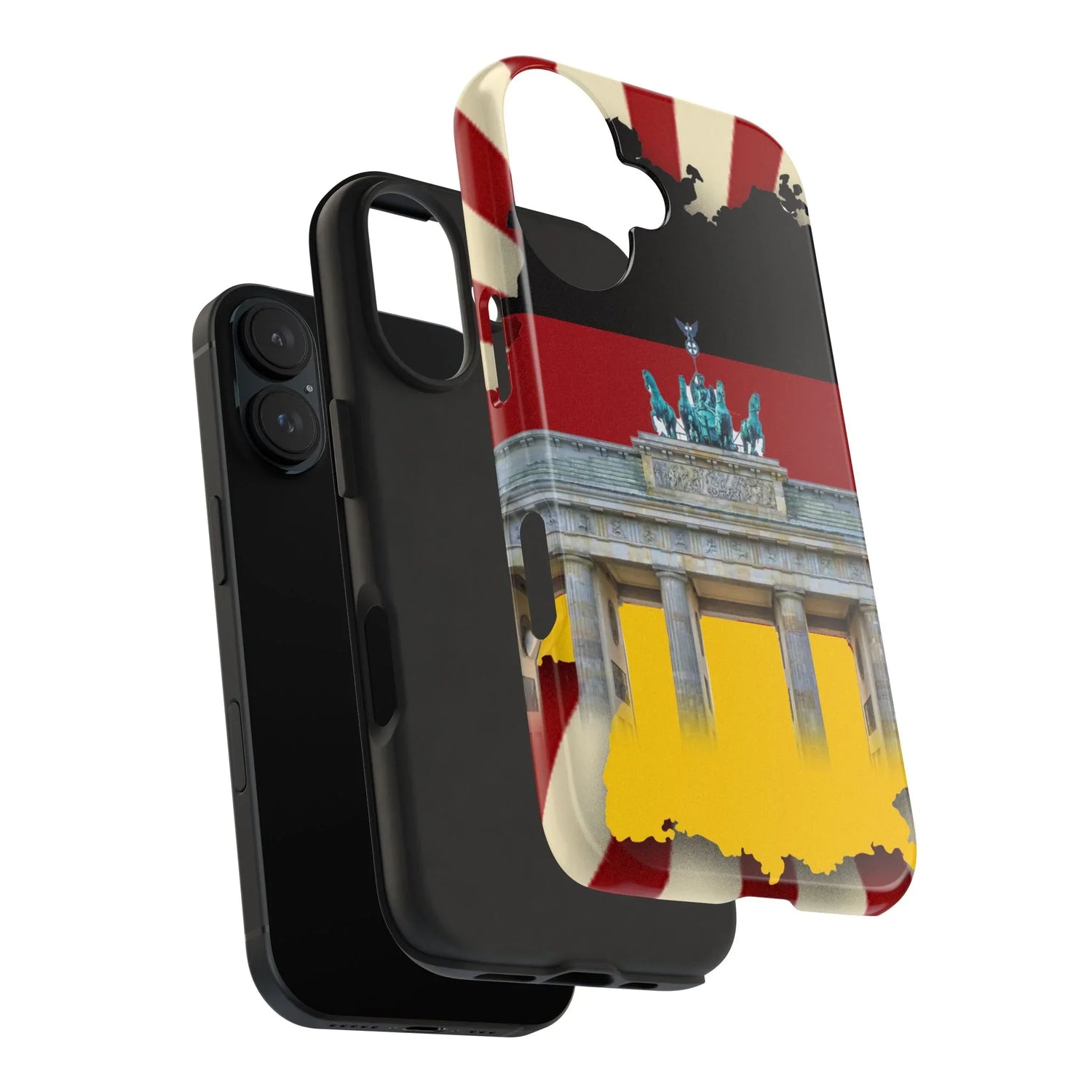 German Flag Brandenburger Gate Tough Phone Case – Berlin Landmark Protective Cover - DiwaKi