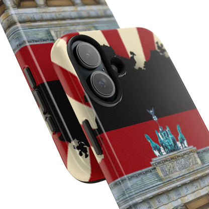 German Flag Brandenburger Gate Tough Phone Case – Berlin Landmark Protective Cover - DiwaKi
