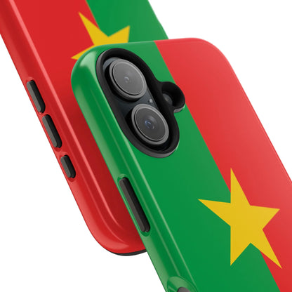 Burkina Faso Flag Tough Phone Case – Durable Protective Cover - DiwaKi