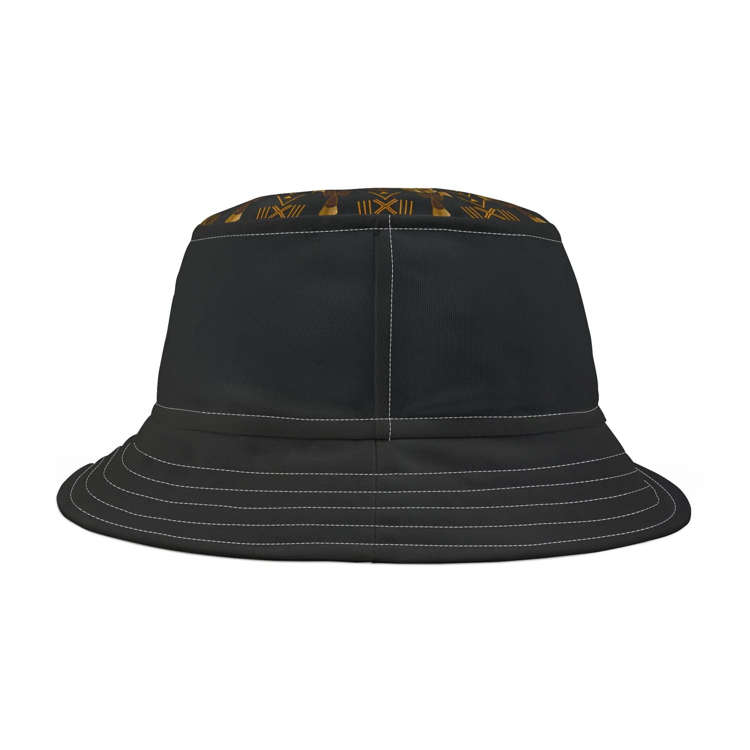 Cool Black Bucket Hat with Subtle Texture - DiwaKi