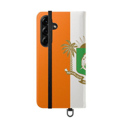 Ivory Coast Flag Flip Phone Case — Côte d&