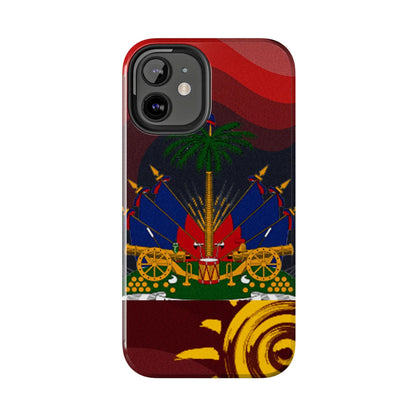 Haiti Coat of Arms Tough Phone Case — Patriotic Haitian Flag Protective Cover - DiwaKi