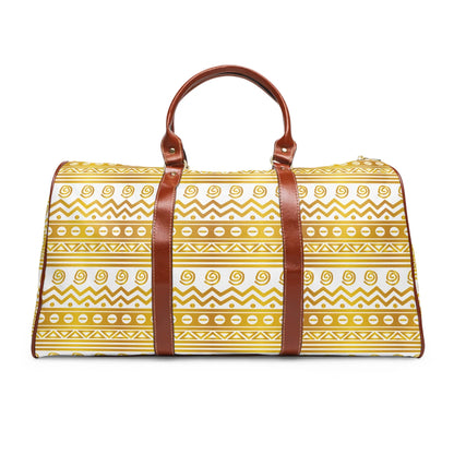 African Gold Mudcloth Duffle Bag - DiwaKi