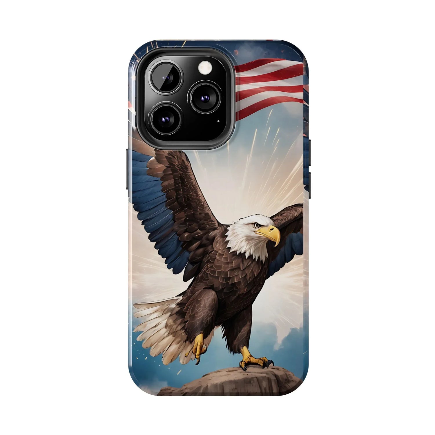 Majestic Eagle Flag Phone Case - DiwaKi