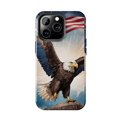 Majestic Eagle Flag Phone Case - DiwaKi