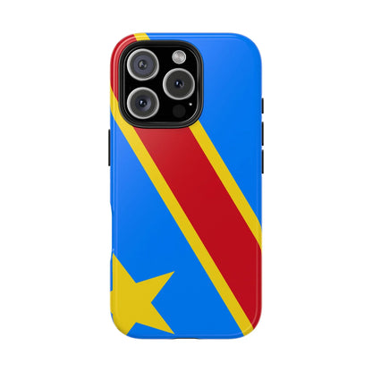 Democratic Republic of Congo Flag Tough Phone Case — Durable Protective Cover - DiwaKi