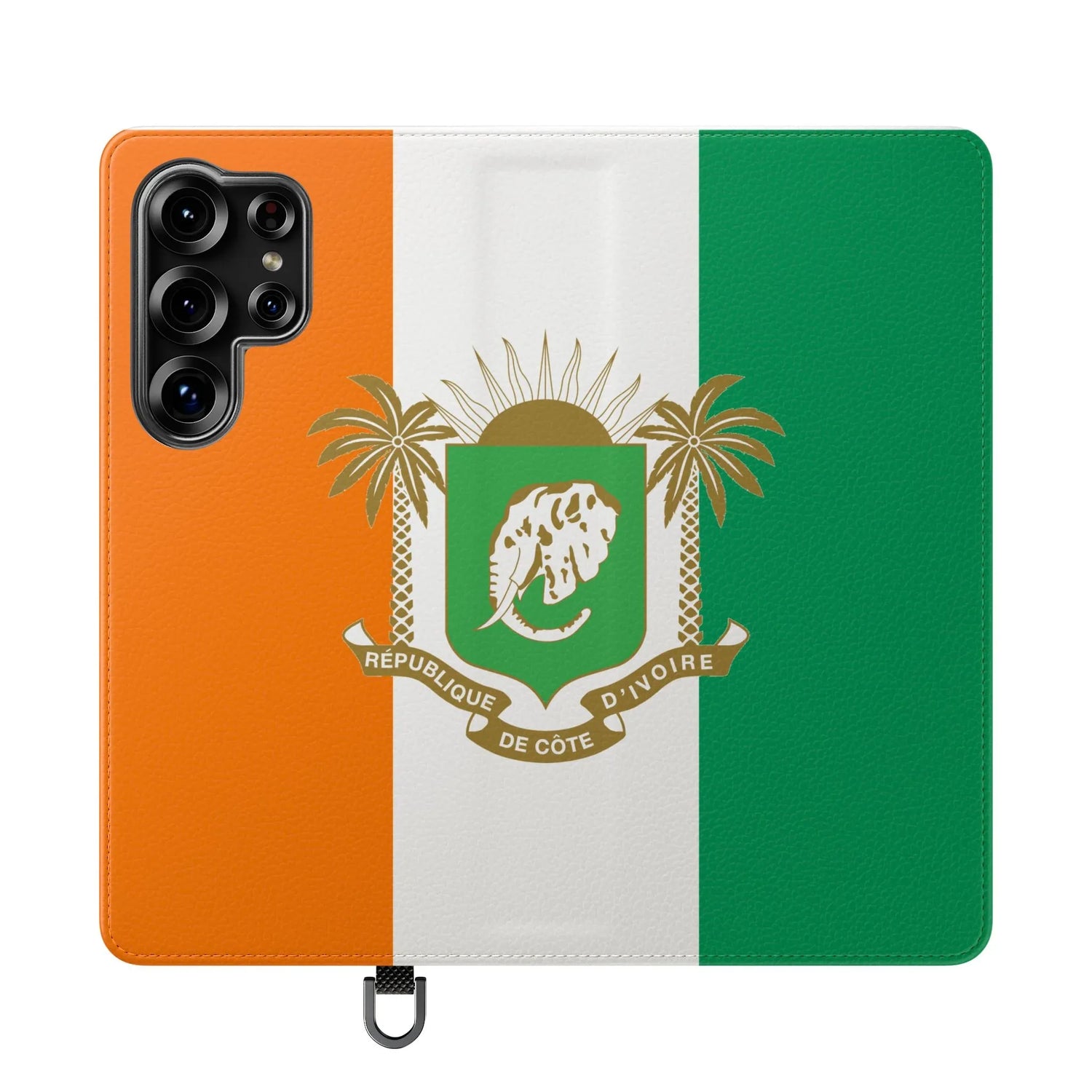 Ivory Coast Flag Flip Phone Case — Côte d&
