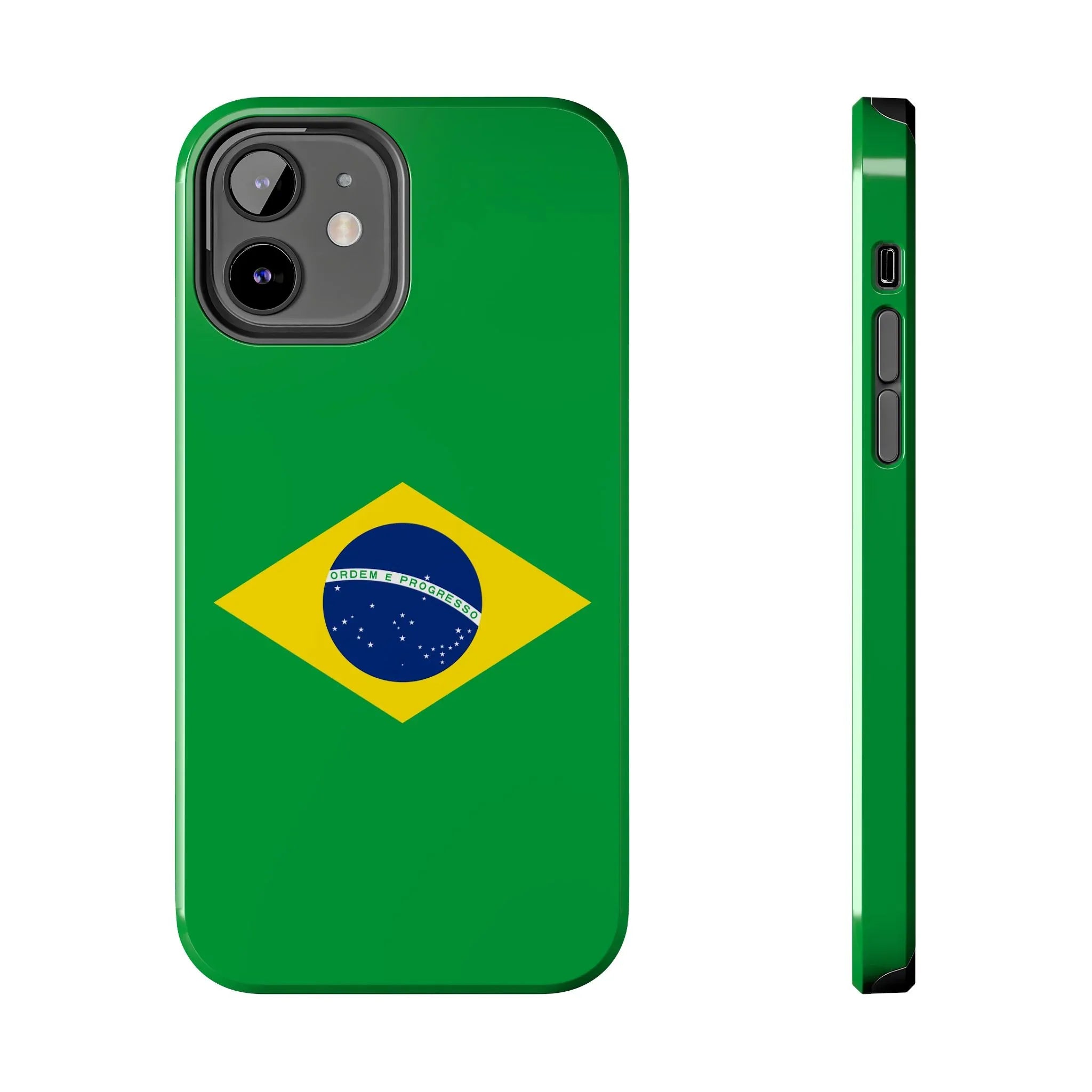 Brazil Flag Tough Phone Case — Protective Patriotic Phone Cover - DiwaKi
