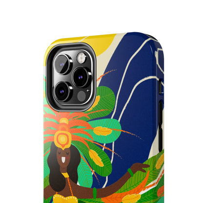 Brazil carnival Tough Phone Case — Statue of Liberty &amp; American Flag Design - DiwaKi