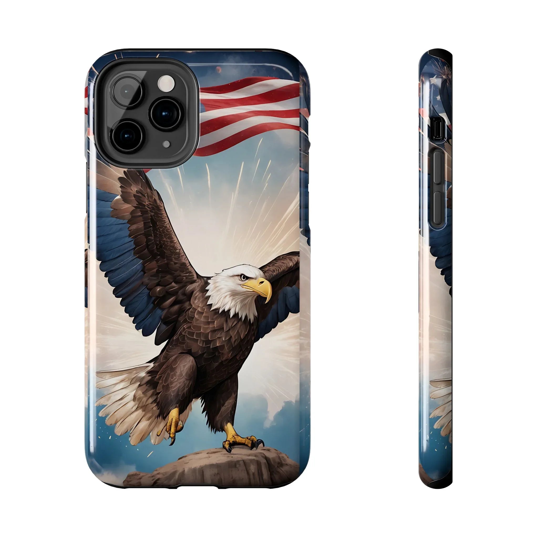 Majestic Eagle Flag Phone Case - DiwaKi