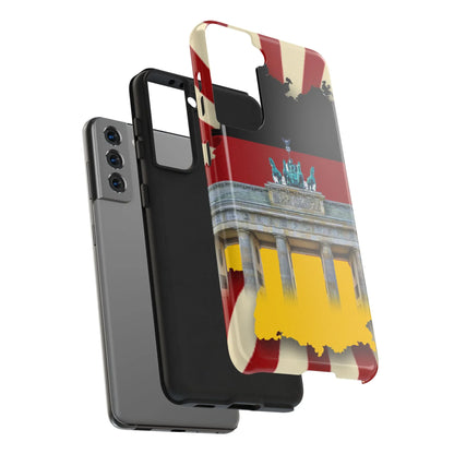German Flag Brandenburger Gate Tough Phone Case – Berlin Landmark Protective Cover - DiwaKi