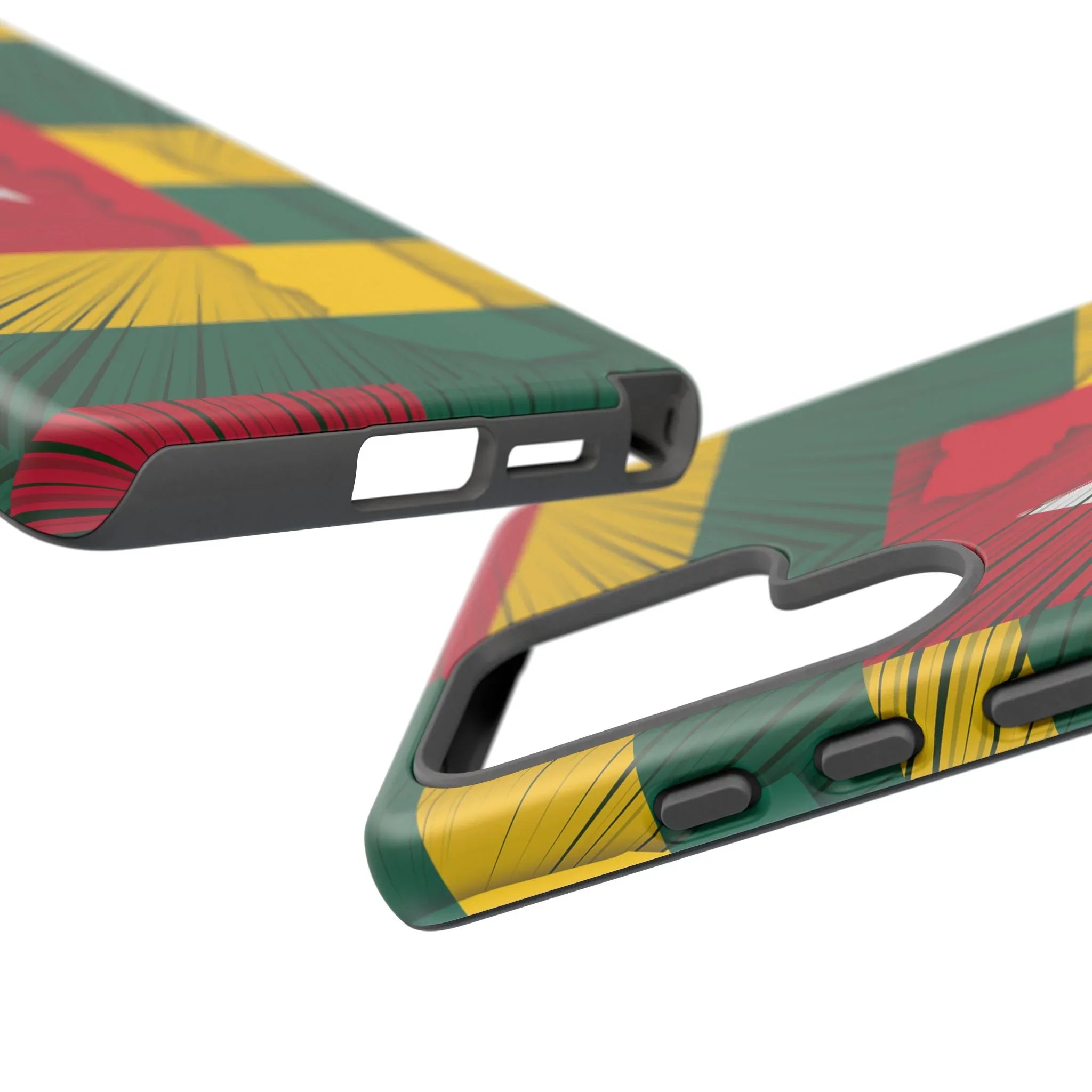 Togo Flag Tough Phone Case – Protective Stripe Design - DiwaKi