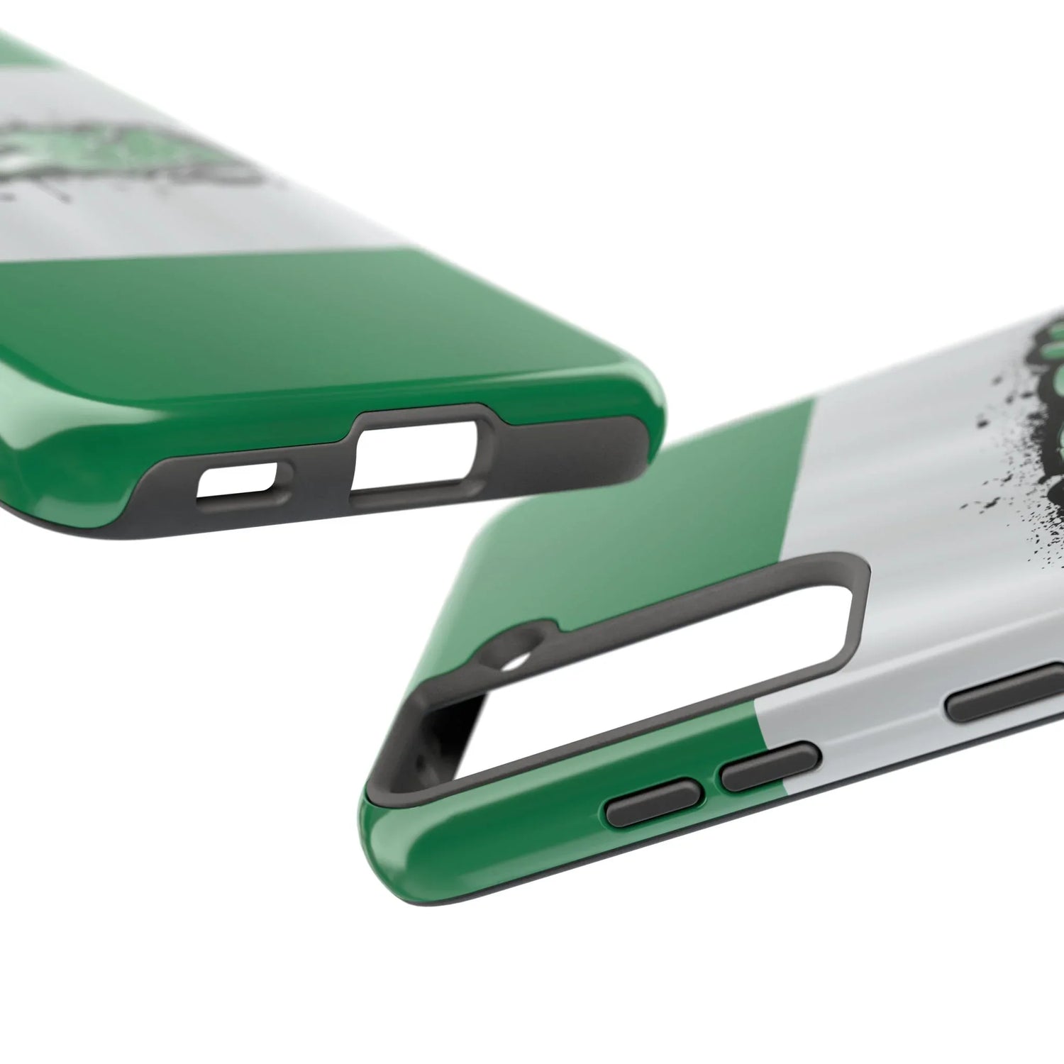 Tough Phone Case — Nigeria Flag Graffiti Design - DiwaKi