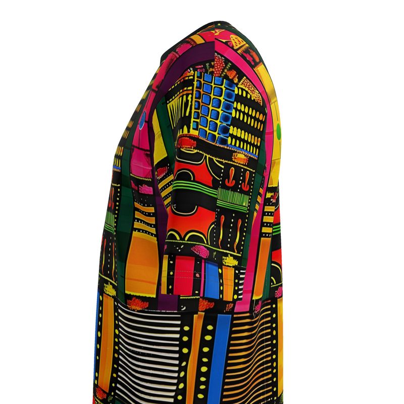 Mens Oversized Kente Pattern T-Shirt