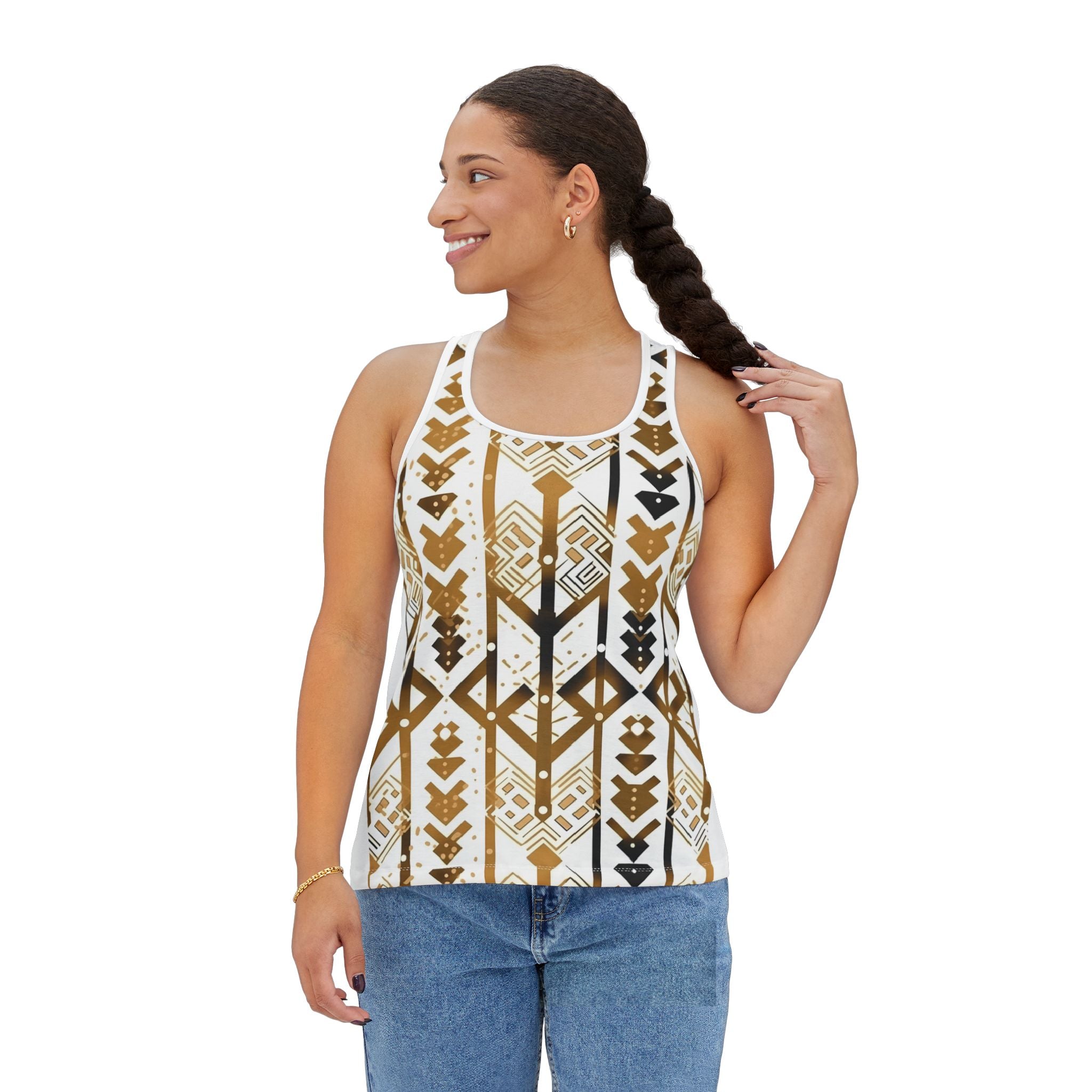 Gold Tribal Arrow Tank Top — Women&