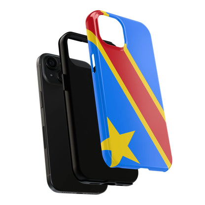 Democratic Republic of Congo Flag Tough Phone Case — Durable Protective Cover - DiwaKi