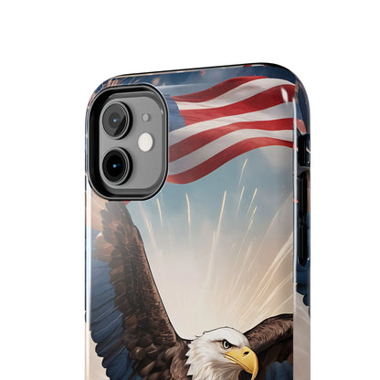 Majestic Eagle Flag Phone Case - DiwaKi