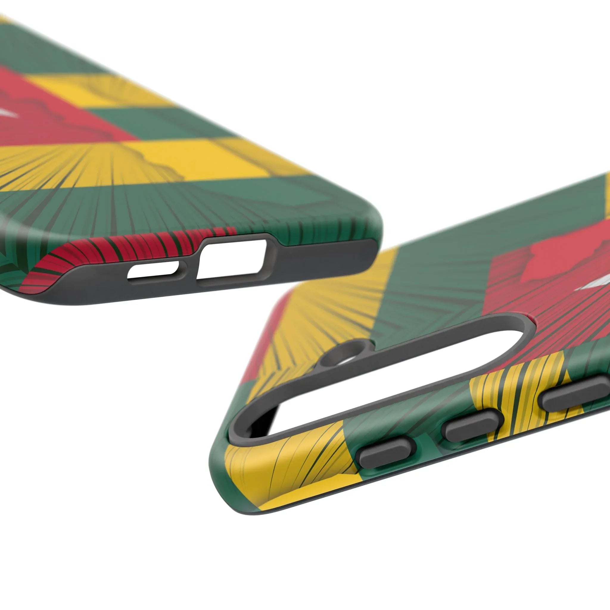 Togo Flag Tough Phone Case – Protective Stripe Design - DiwaKi