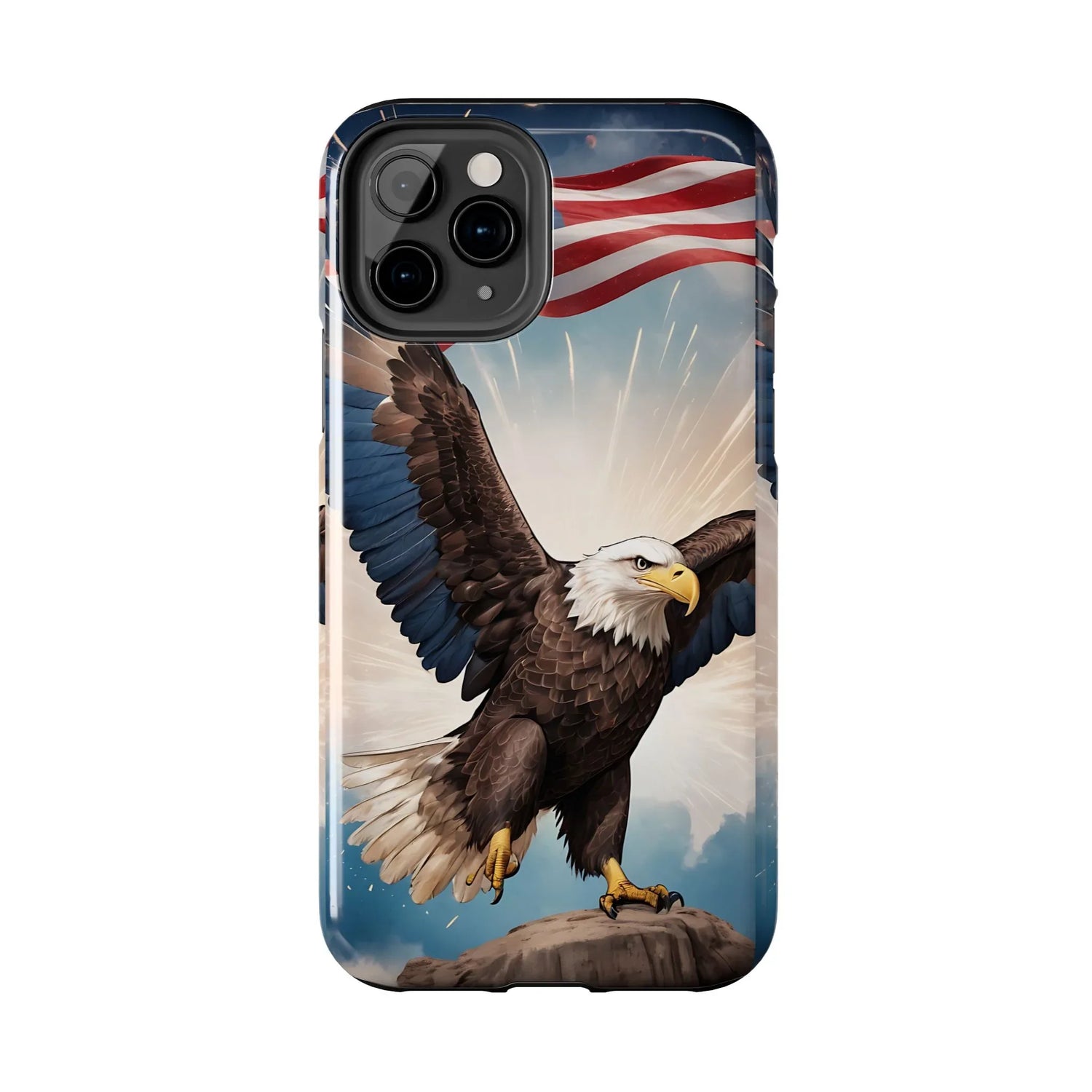 Majestic Eagle Flag Phone Case - DiwaKi