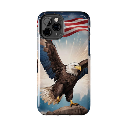 Majestic Eagle Flag Phone Case - DiwaKi