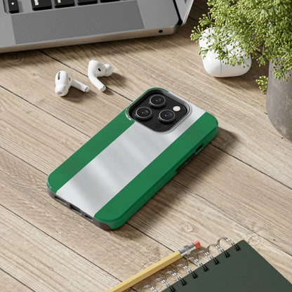 Tough Phone Case — Nigerian flag Rugged Protective Cover - DiwaKi