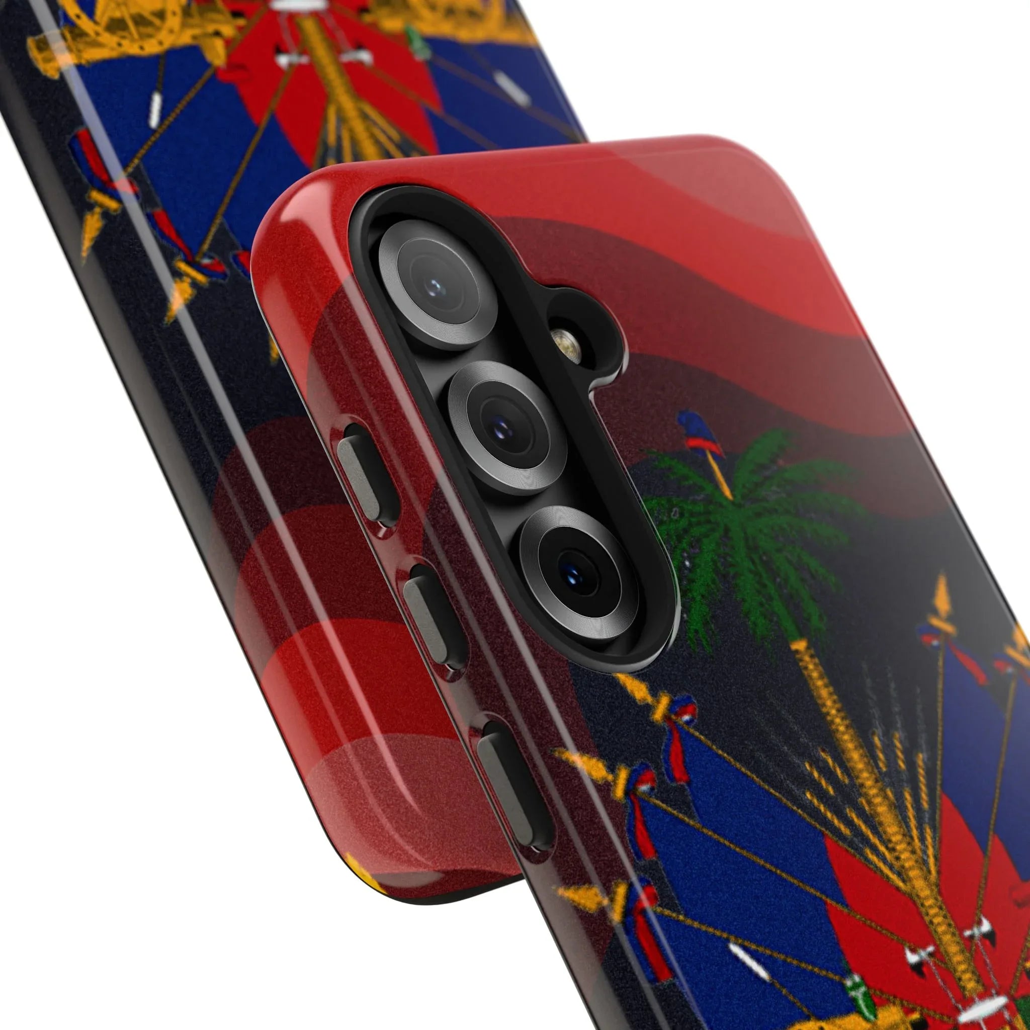 Haiti Coat of Arms Tough Phone Case — Patriotic Haitian Flag Protective Cover - DiwaKi