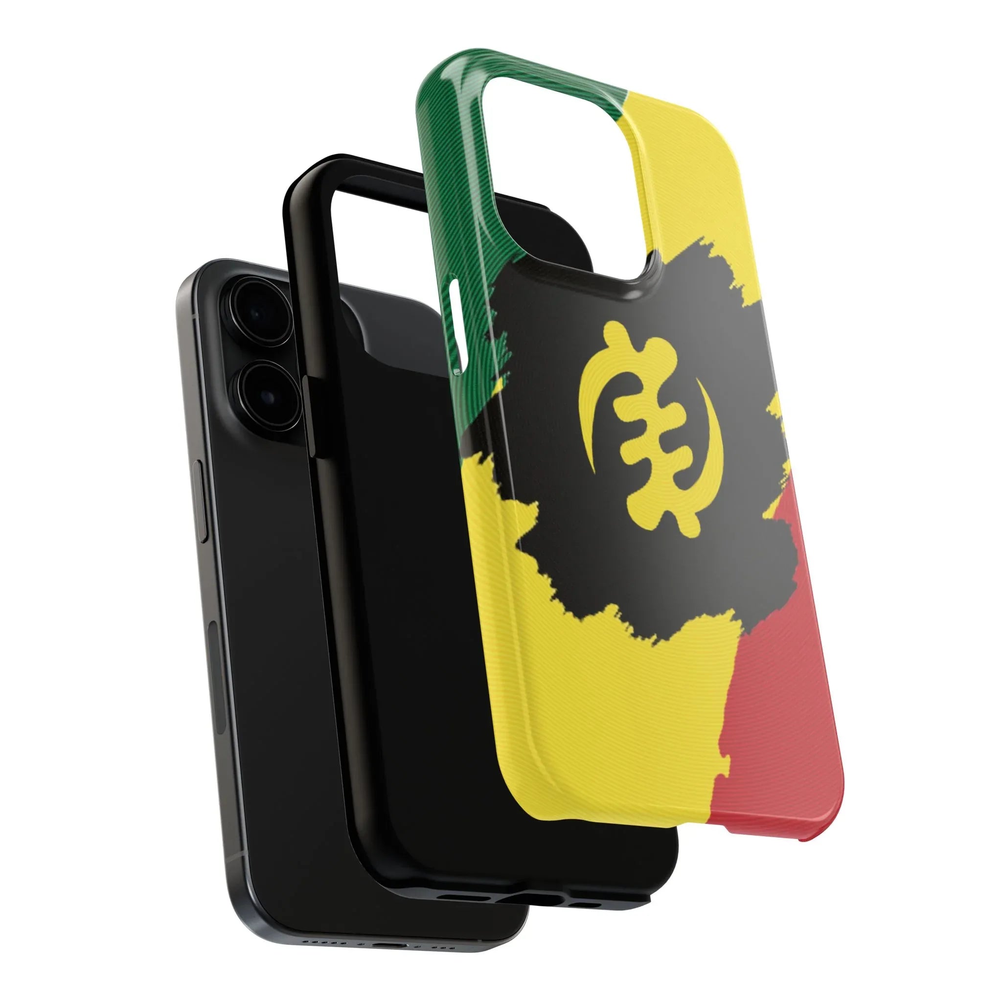 Sankofa Tough Phone Case — Shockproof Protective Phone Cover with Ghana Adinkra Symbol - DiwaKi