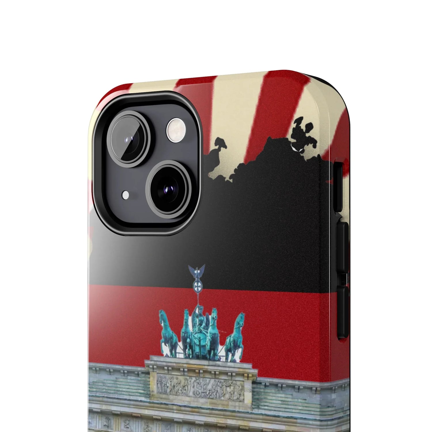 German Flag Brandenburger Gate Tough Phone Case – Berlin Landmark Protective Cover - DiwaKi