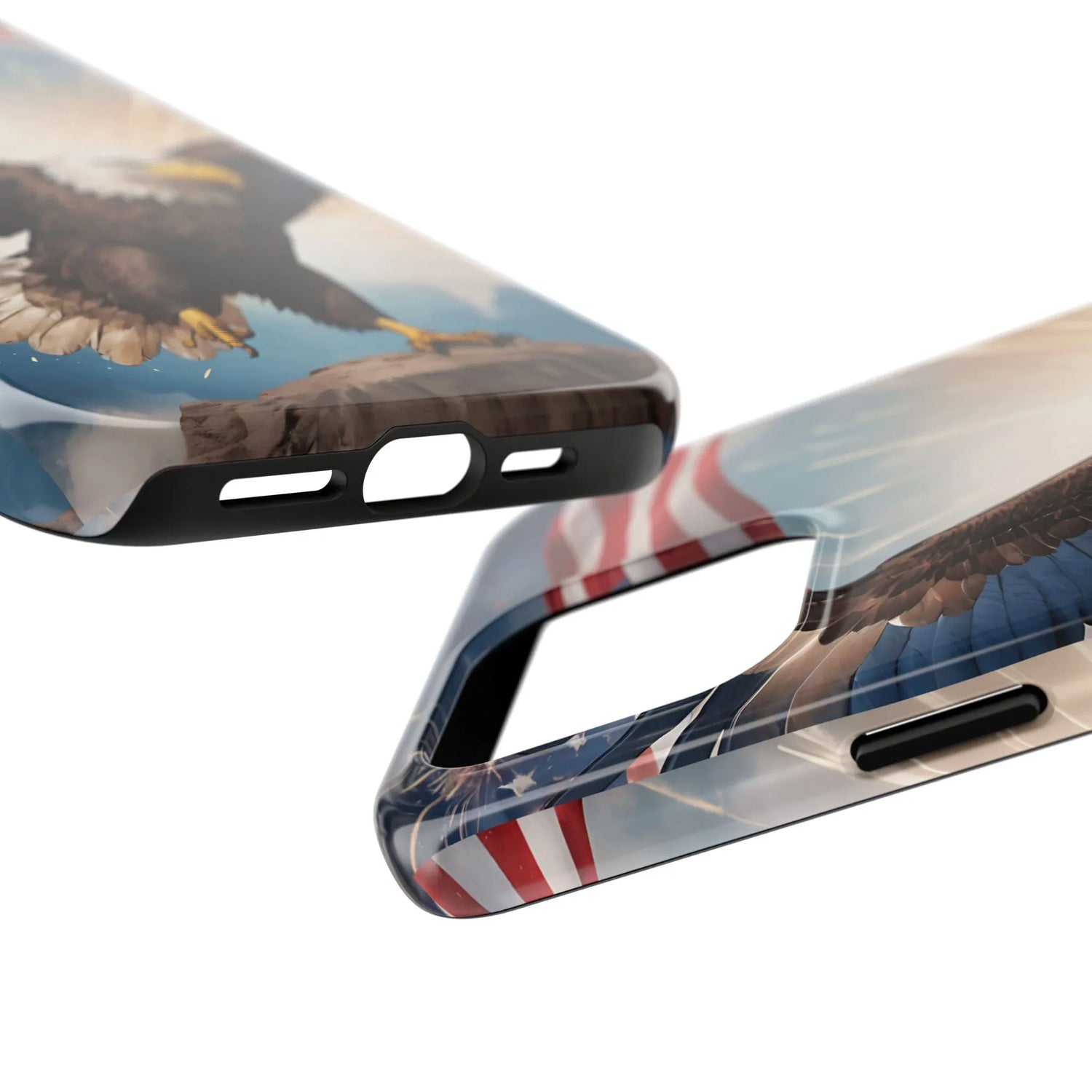 Majestic Eagle Flag Phone Case - DiwaKi