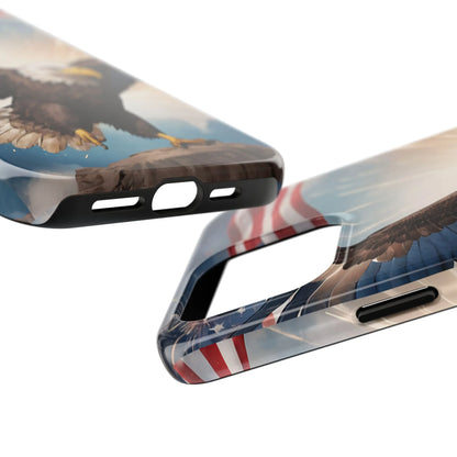 Majestic Eagle Flag Phone Case - DiwaKi