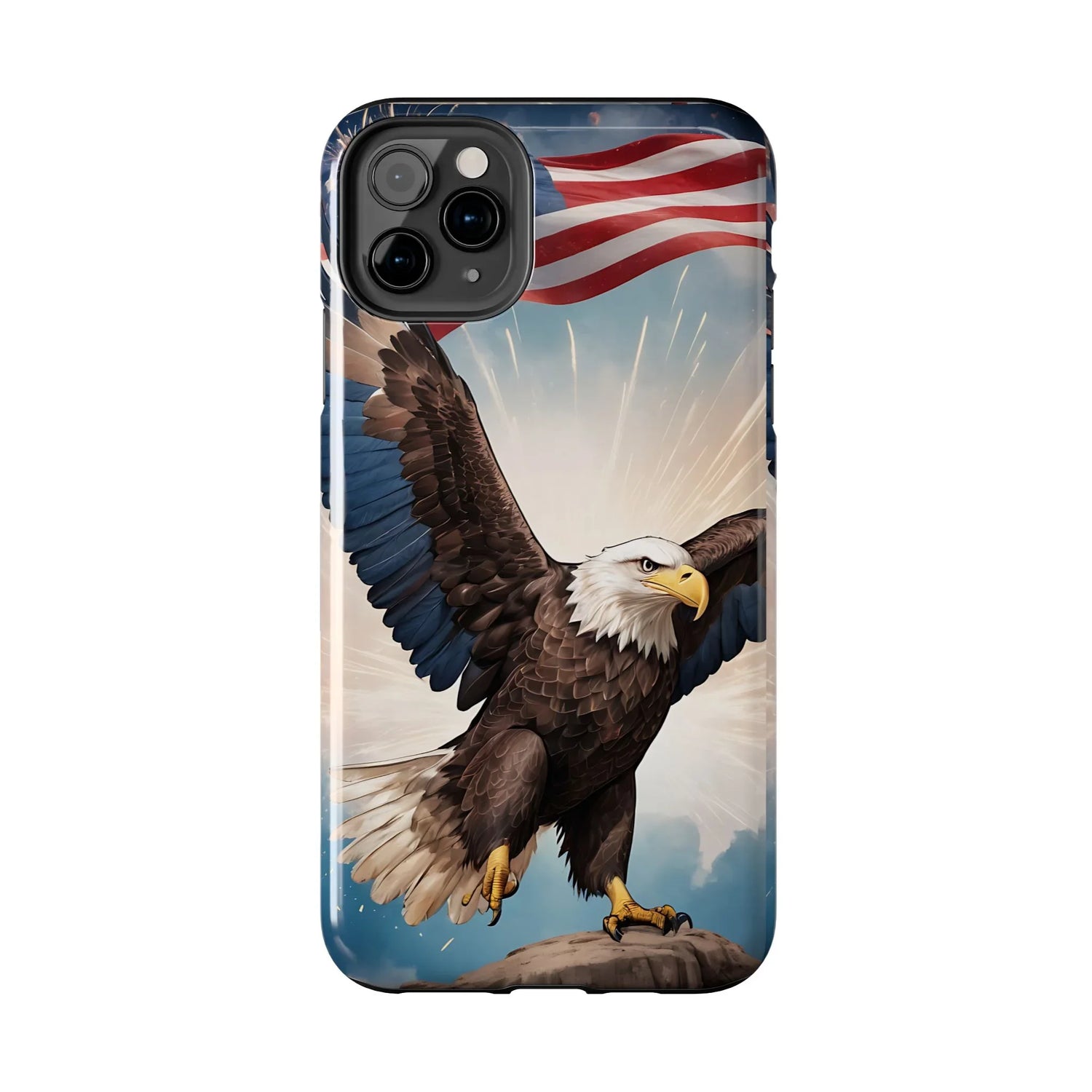 Majestic Eagle Flag Phone Case - DiwaKi