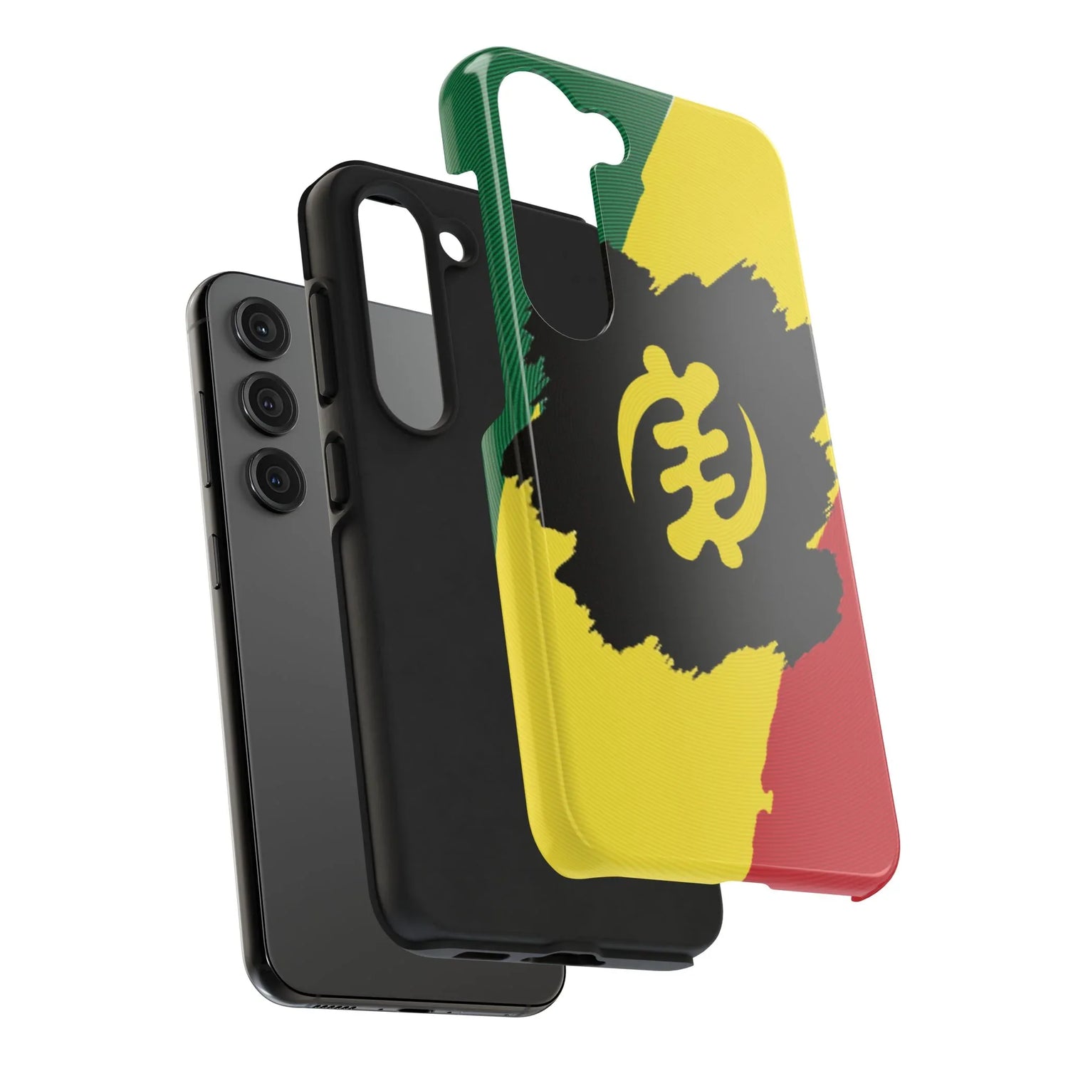 Sankofa Tough Phone Case — Shockproof Protective Phone Cover with Ghana Adinkra Symbol - DiwaKi
