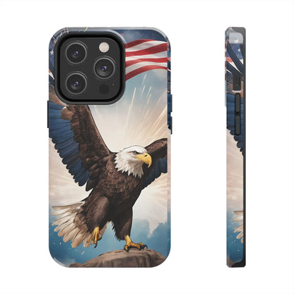 Majestic Eagle Flag Phone Case - DiwaKi