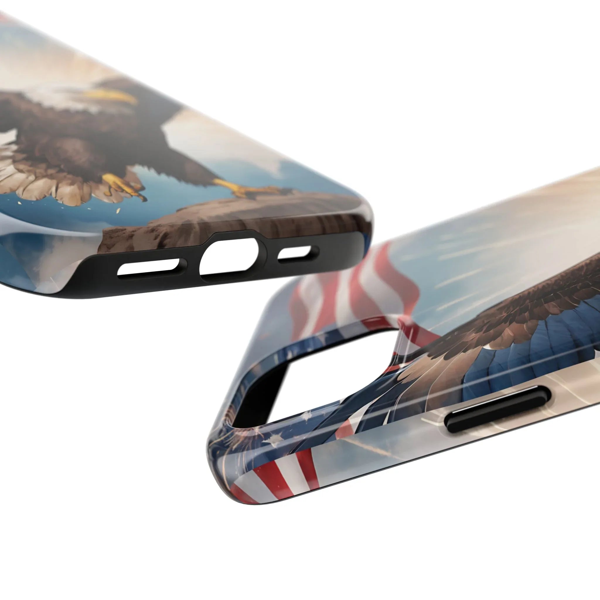 Majestic Eagle Flag Phone Case - DiwaKi