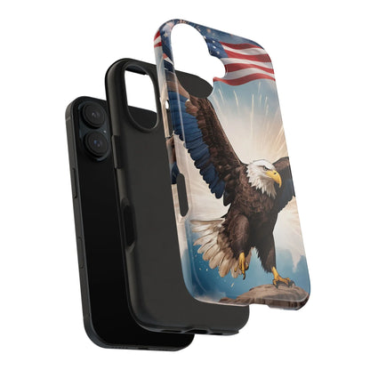 Majestic Eagle Flag Phone Case - DiwaKi