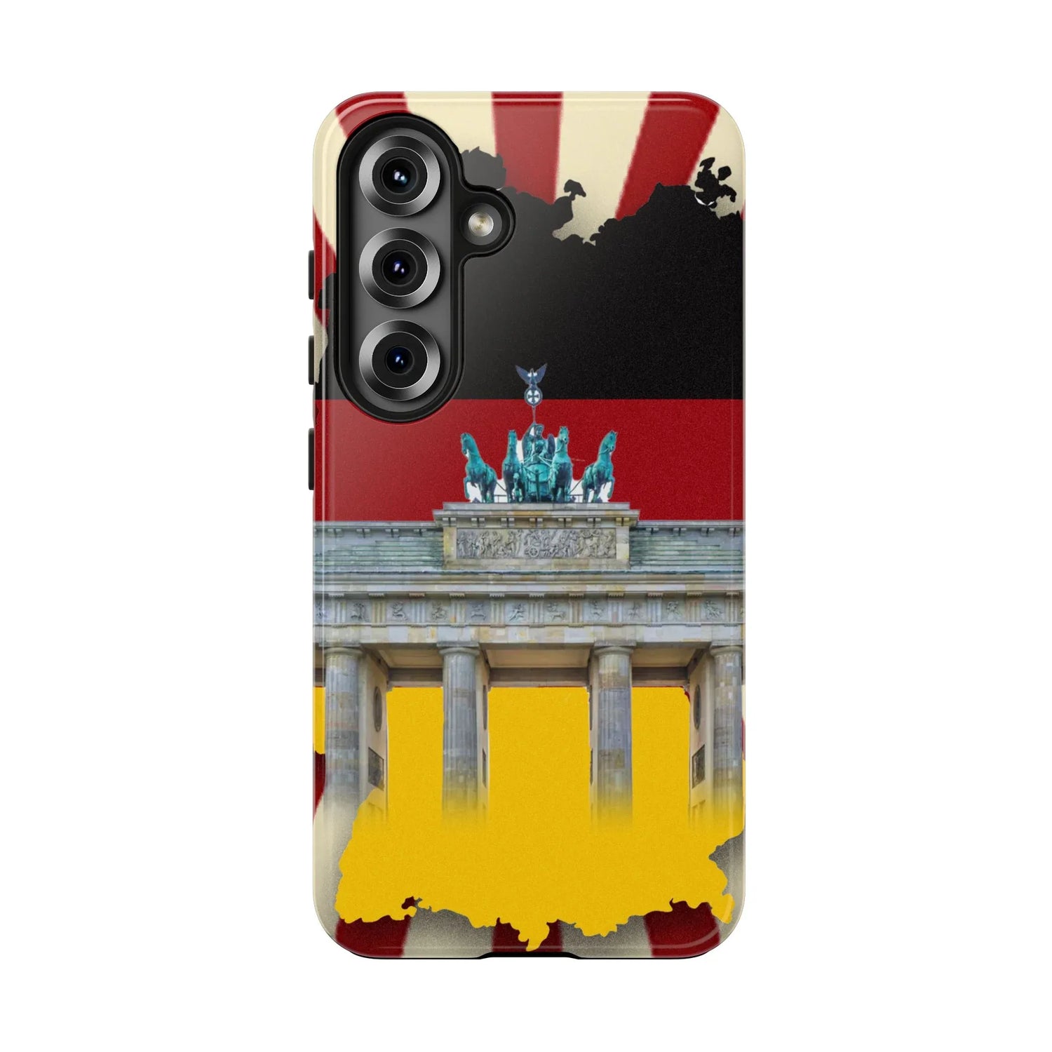 German Flag Brandenburger Gate Tough Phone Case – Berlin Landmark Protective Cover - DiwaKi