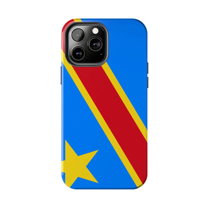 Democratic Republic of Congo Flag Tough Phone Case — Durable Protective Cover - DiwaKi