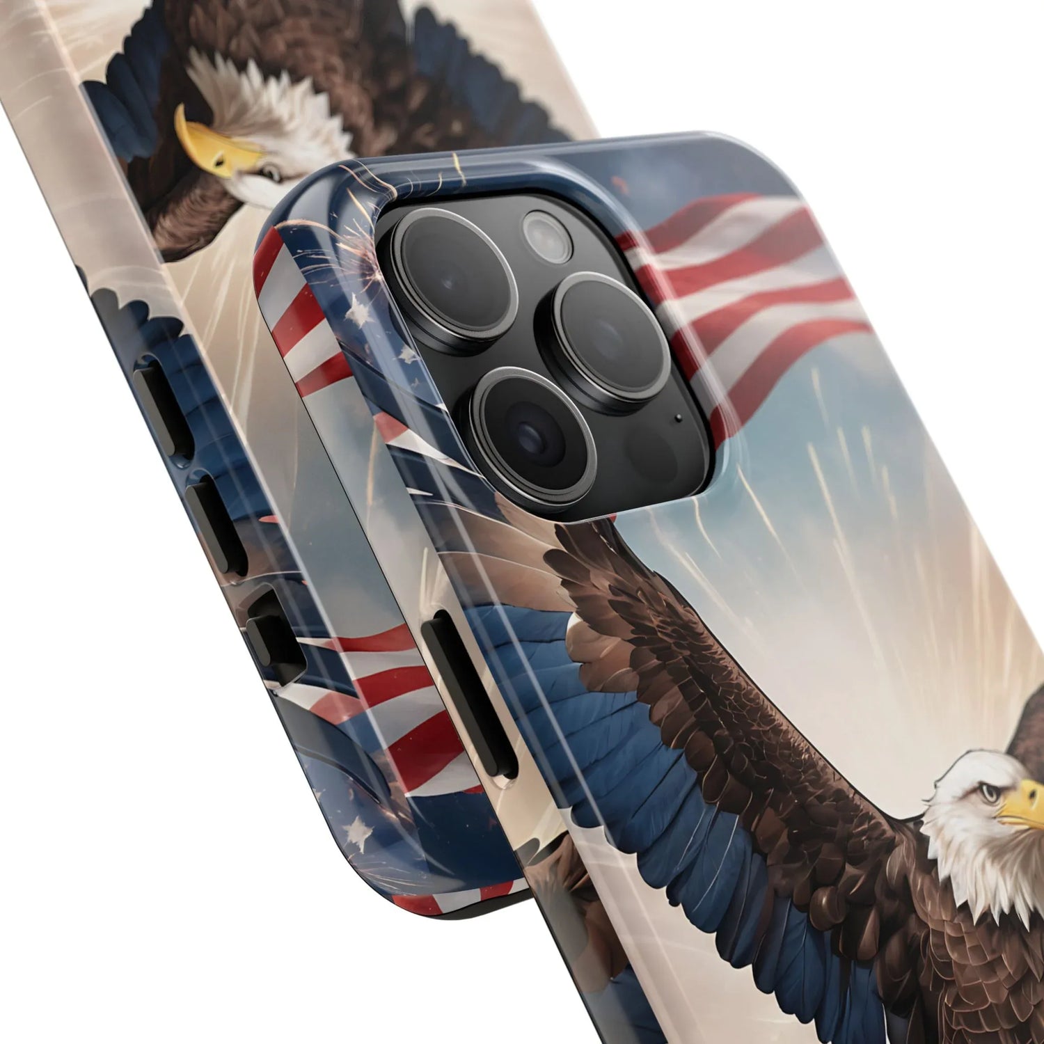 Majestic Eagle Flag Phone Case - DiwaKi