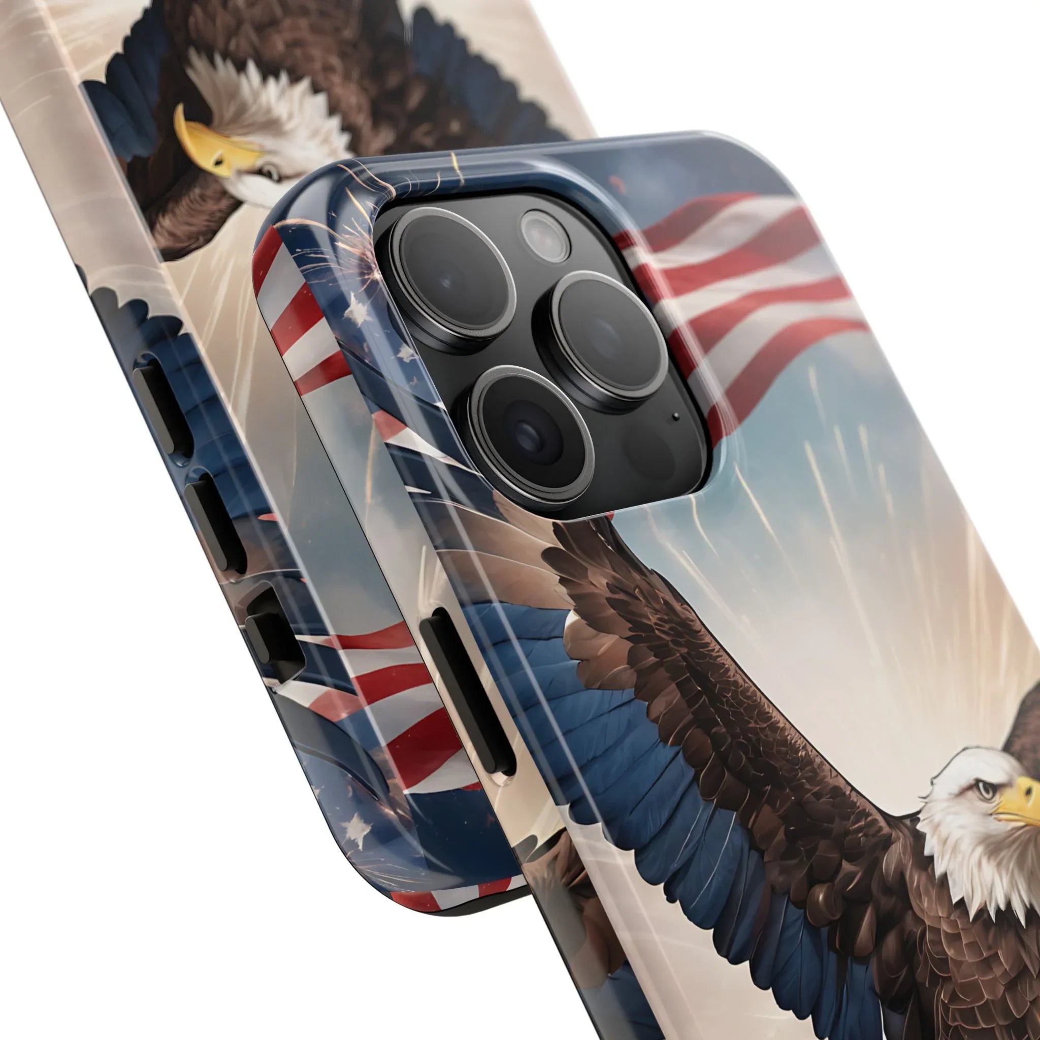 Majestic Eagle Flag Phone Case - DiwaKi