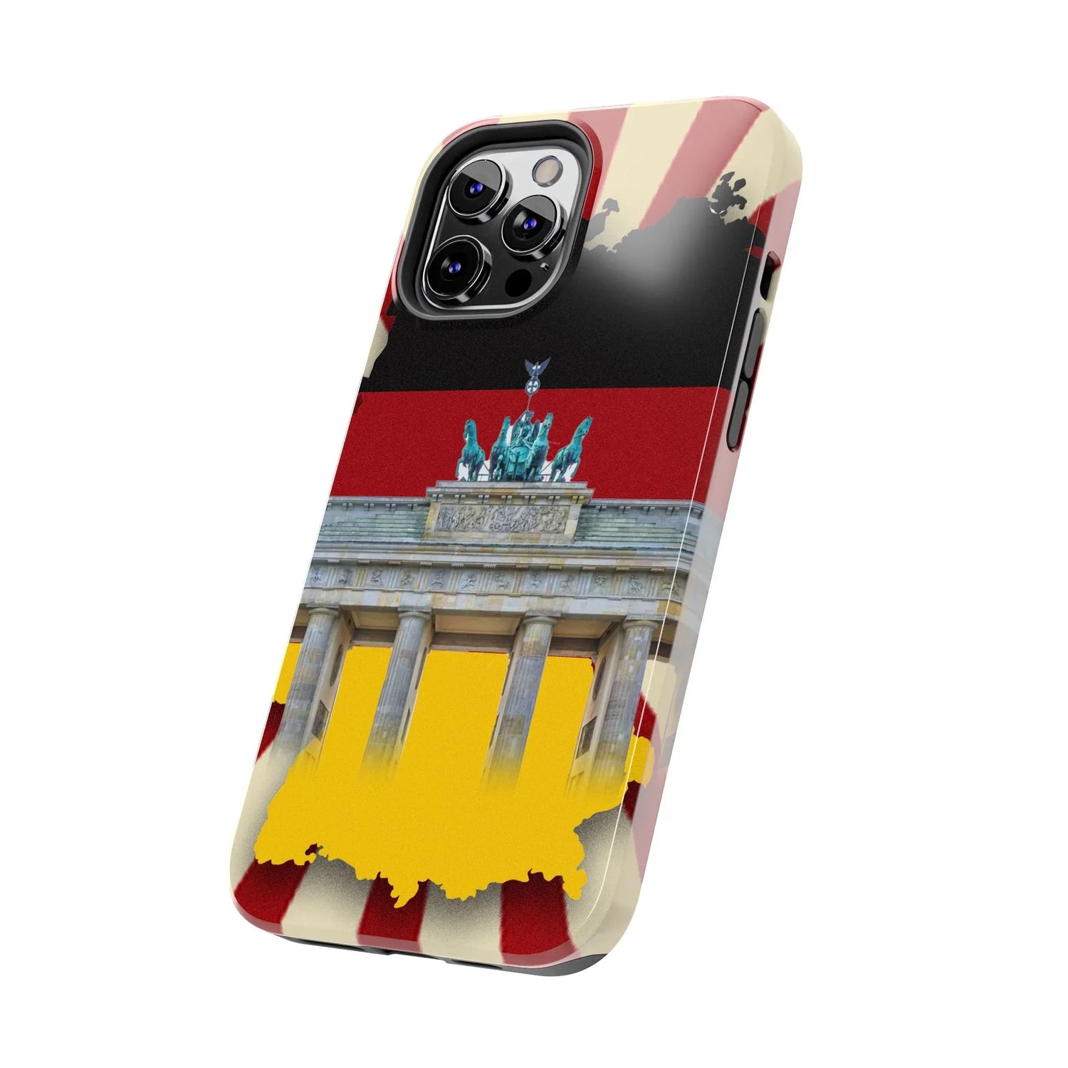 German Flag Brandenburger Gate Tough Phone Case – Berlin Landmark Protective Cover - DiwaKi