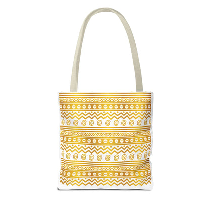 Boho Chic Gold Pattern Tote - DiwaKi