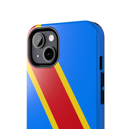 Democratic Republic of Congo Flag Tough Phone Case — Durable Protective Cover - DiwaKi