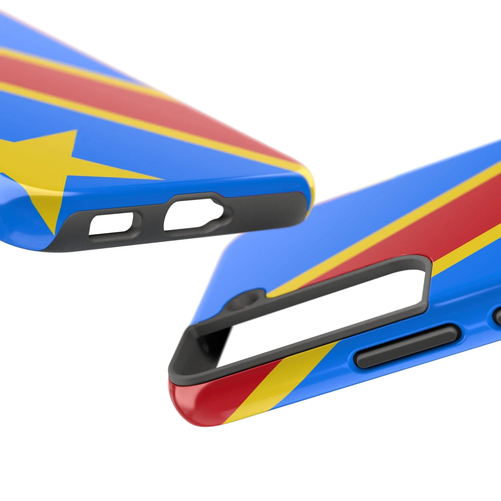 Democratic Republic of Congo Flag Tough Phone Case — Durable Protective Cover - DiwaKi