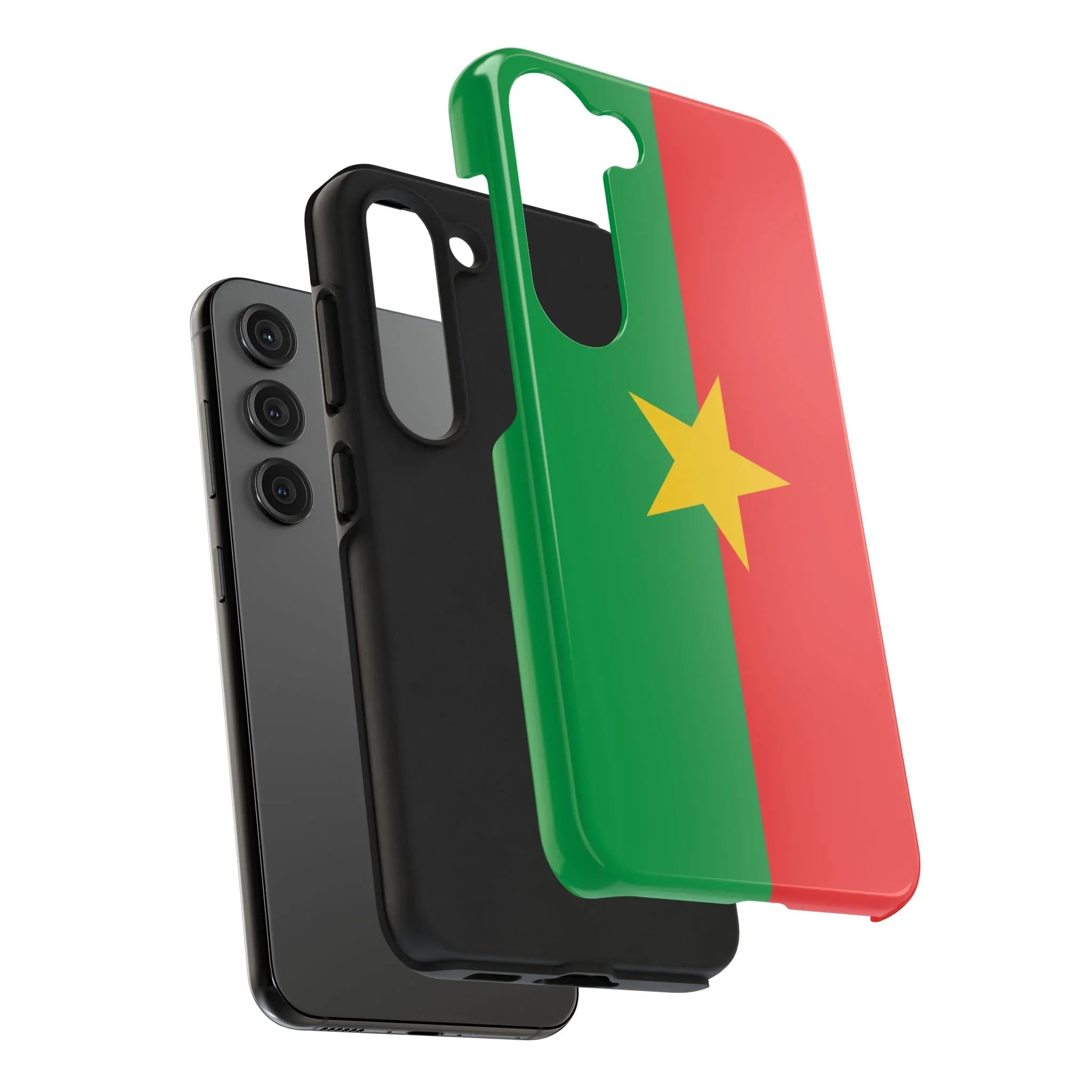 Burkina Faso Flag Tough Phone Case – Durable Protective Cover - DiwaKi