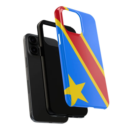 Democratic Republic of Congo Flag Tough Phone Case — Durable Protective Cover - DiwaKi