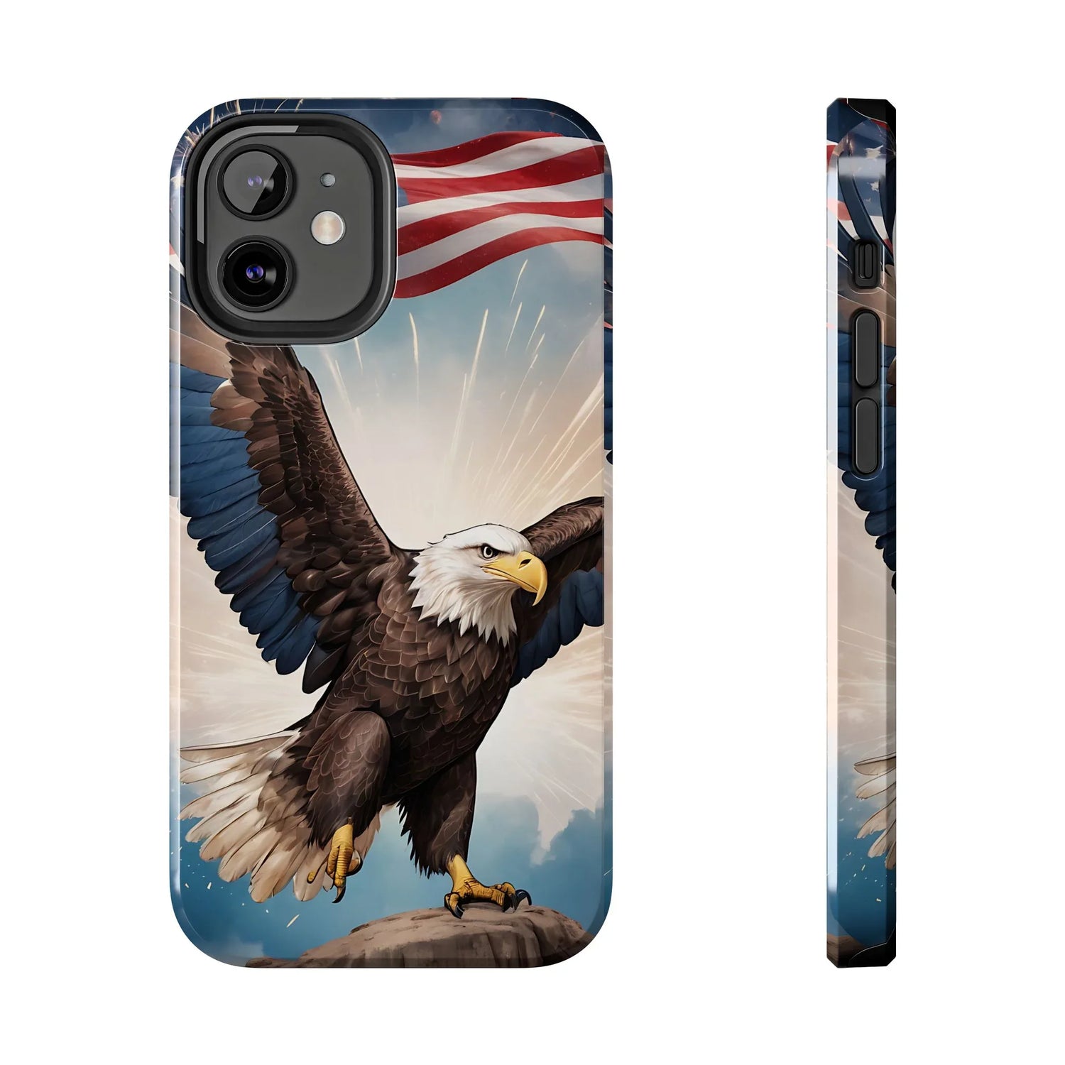 Majestic Eagle Flag Phone Case - DiwaKi