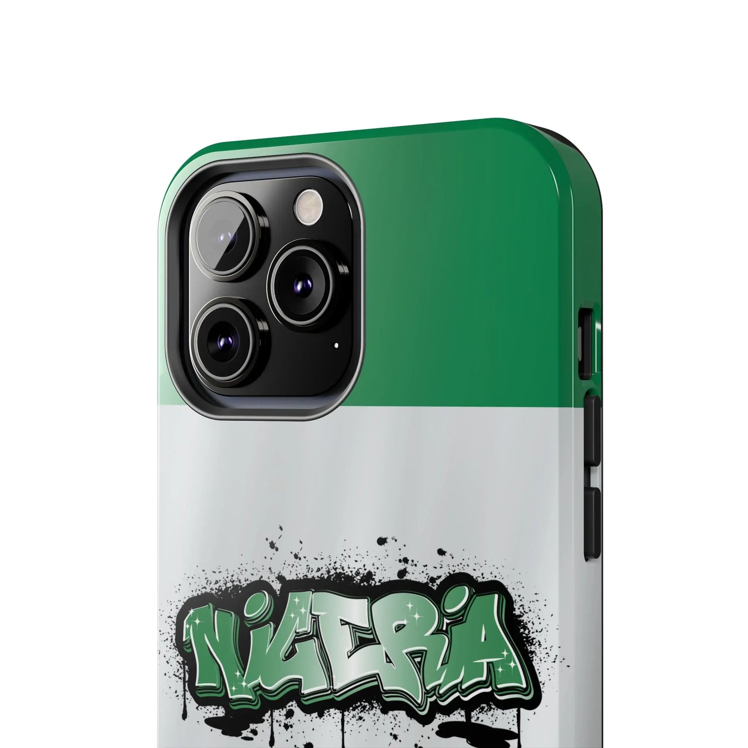 Tough Phone Case — Nigeria Flag Graffiti Design - DiwaKi