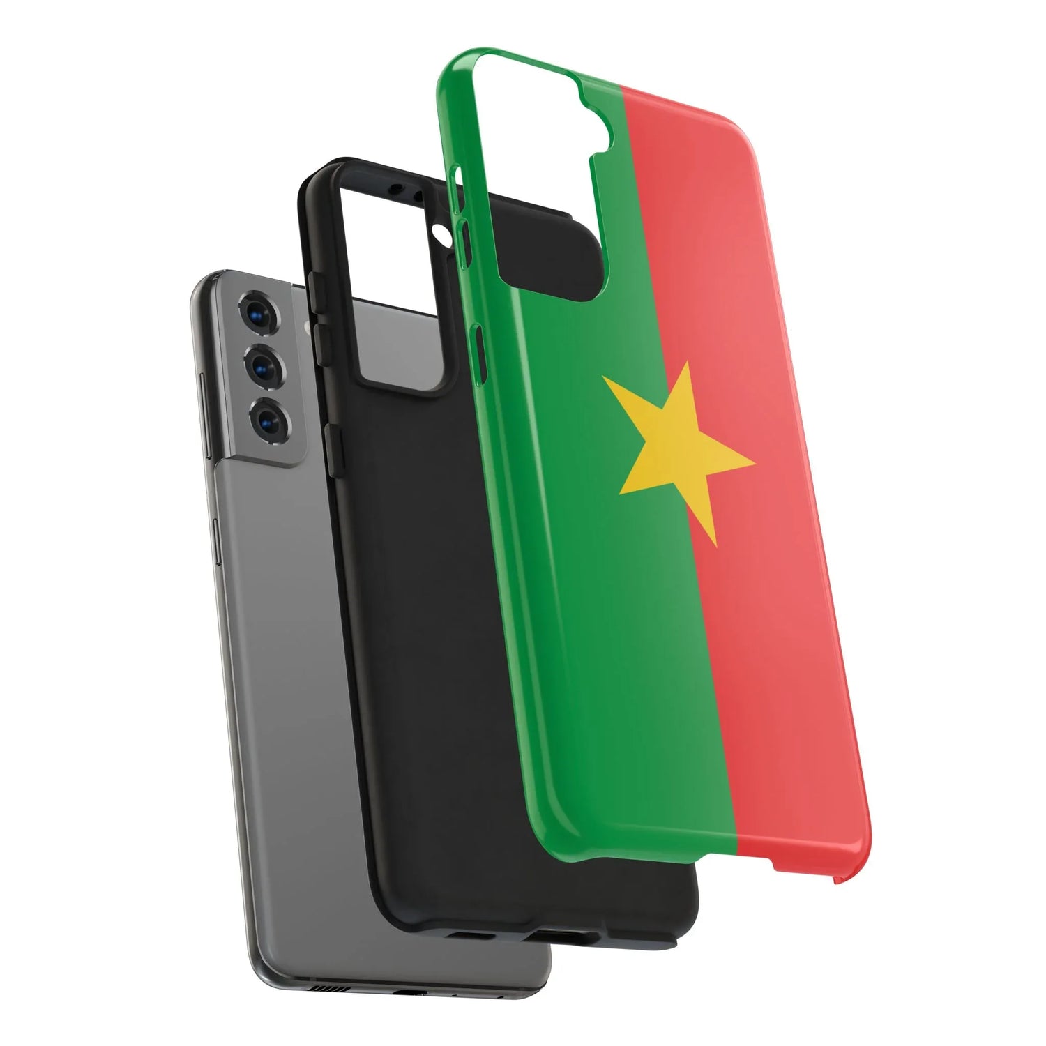 Burkina Faso Flag Tough Phone Case – Durable Protective Cover - DiwaKi