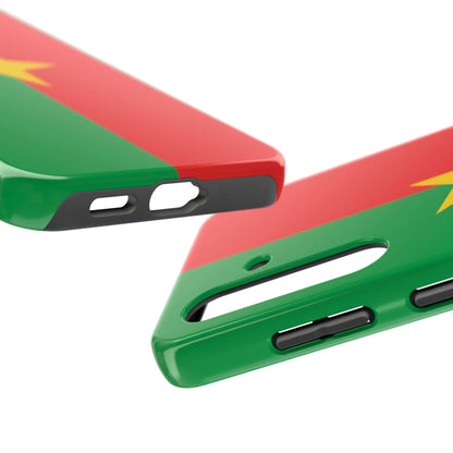 Burkina Faso Flag Tough Phone Case – Durable Protective Cover - DiwaKi